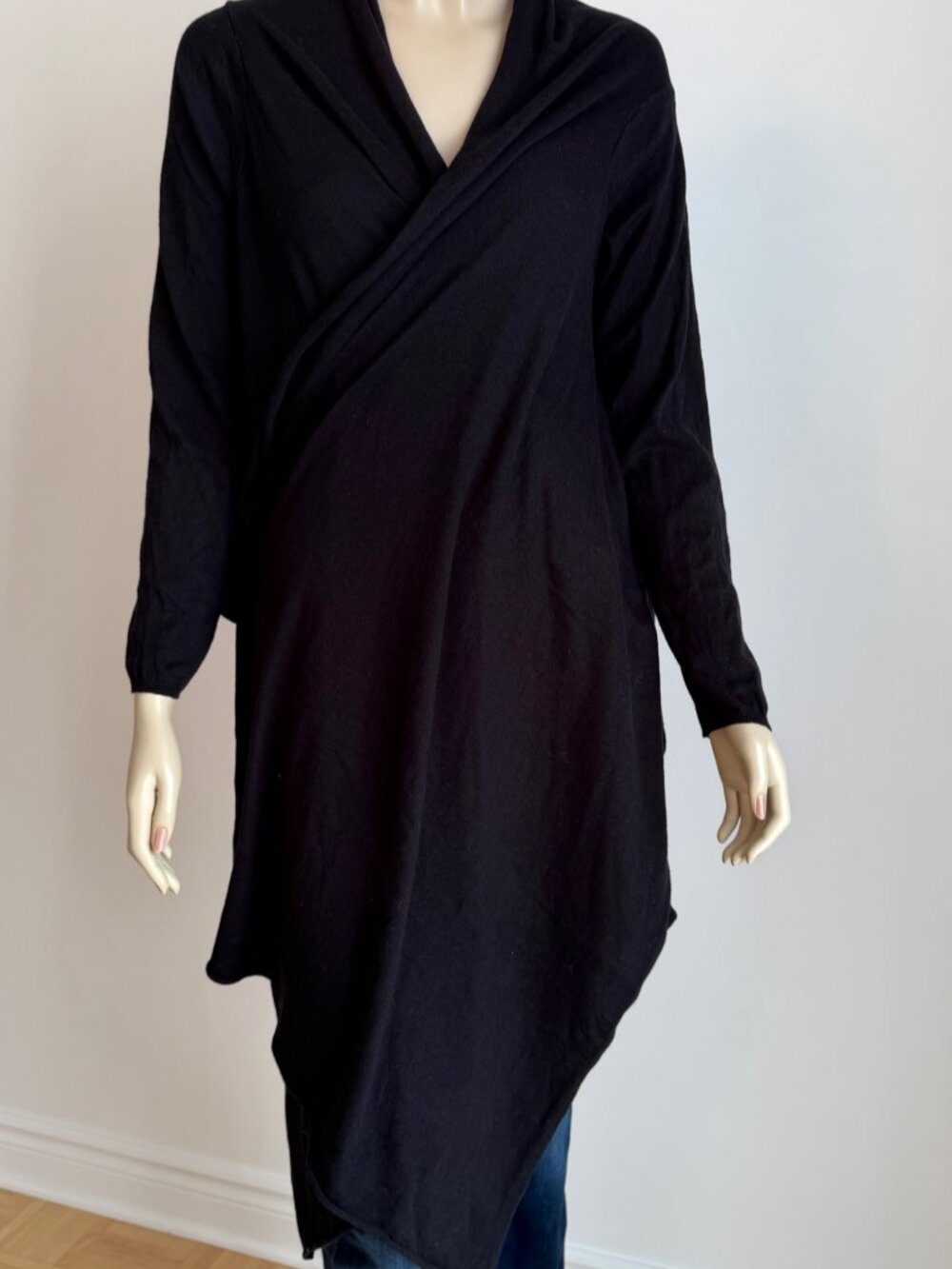 DKNY (Donna Karan New York) Silk/Cotton/Cashmere Scarfigan M/L - Picture 4 of 10